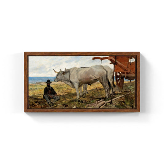Il riposo, carro rosso di Giovanni Fattori