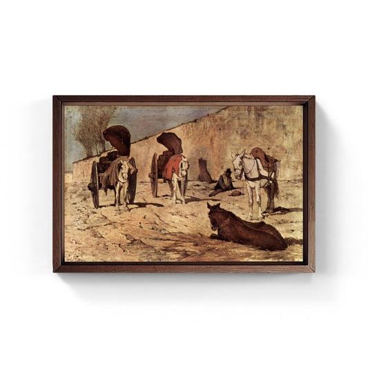 Barocci romani, quadro di Giovanni Fattori