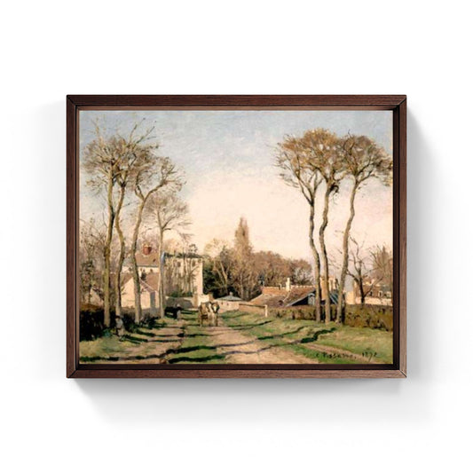 Entrata al Villaggio di Voisins di Camille Pissarro