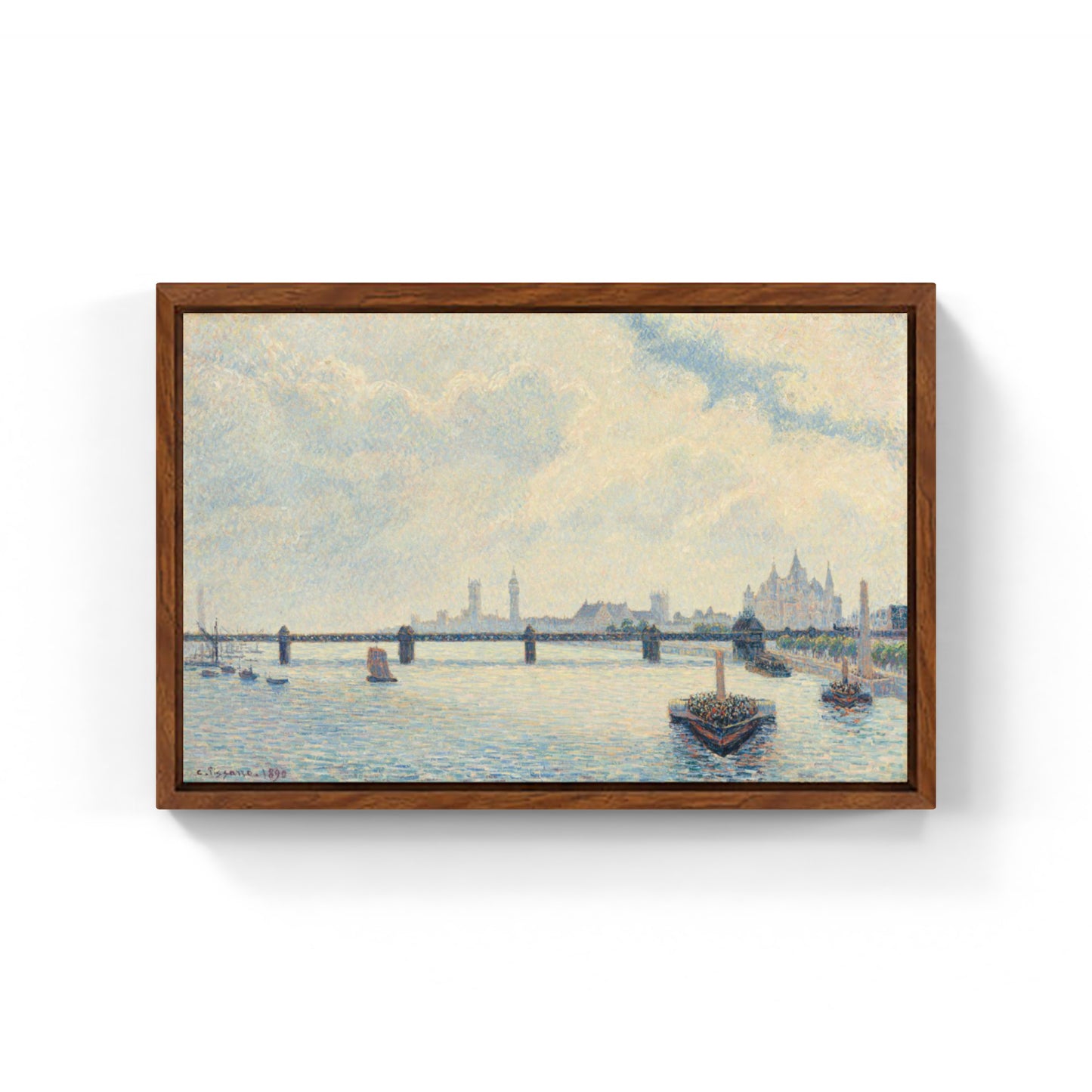 Il ponte di Charing Cross, Londra di Camille Pissarro