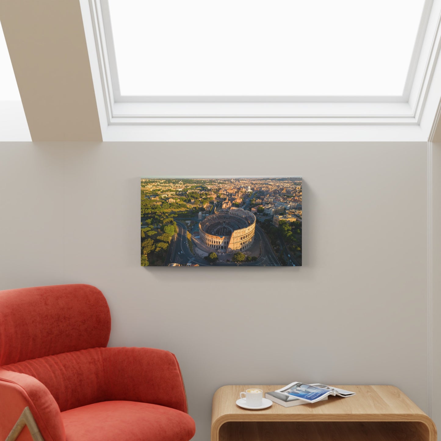 Aerial view of the Colosseum