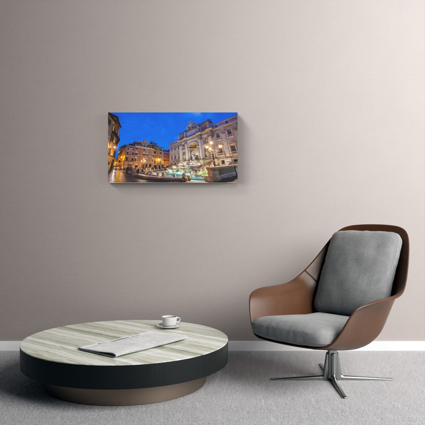 Trevi Fountain in the evening, Rome