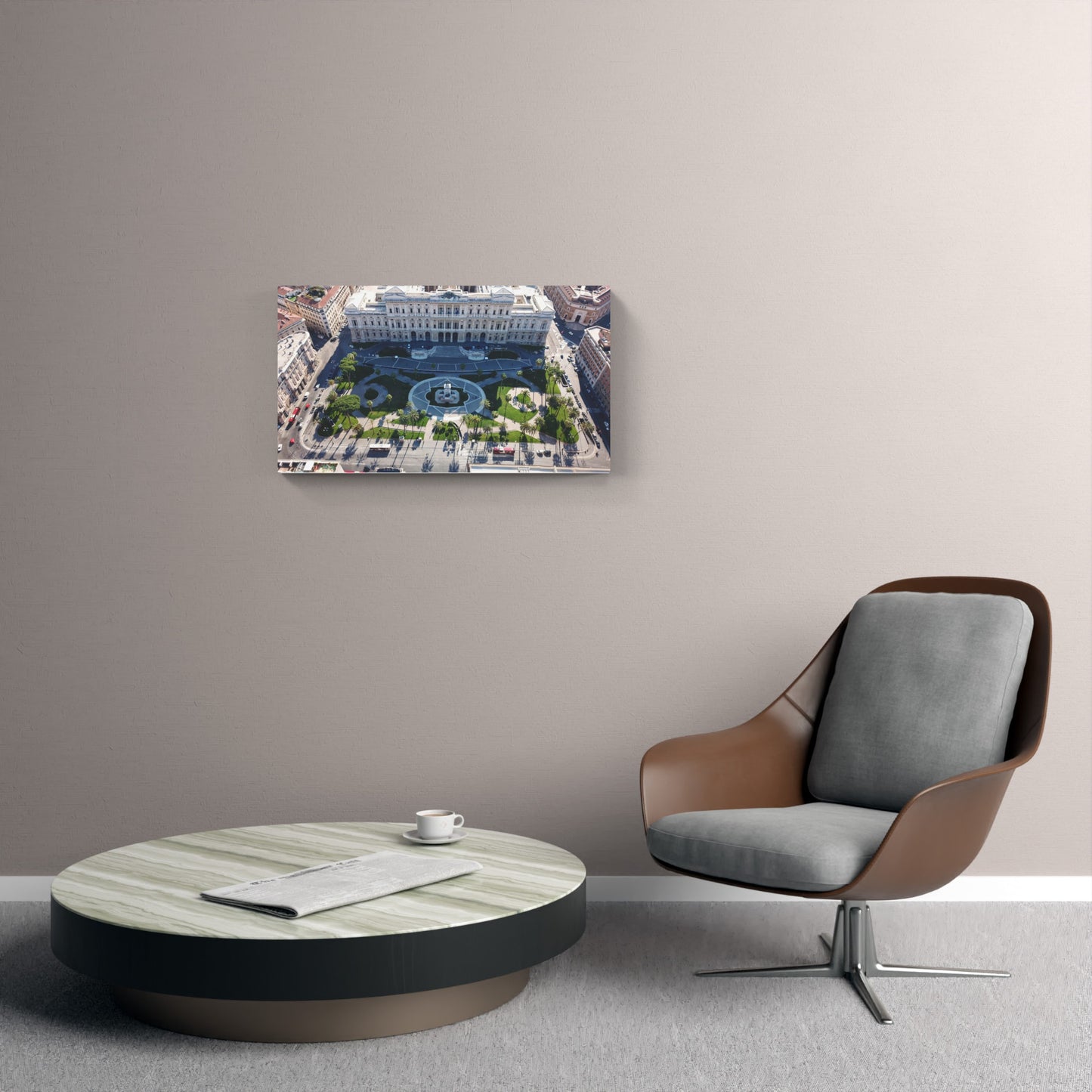 View of Piazza Cavour and the Court of Cassation, Rome