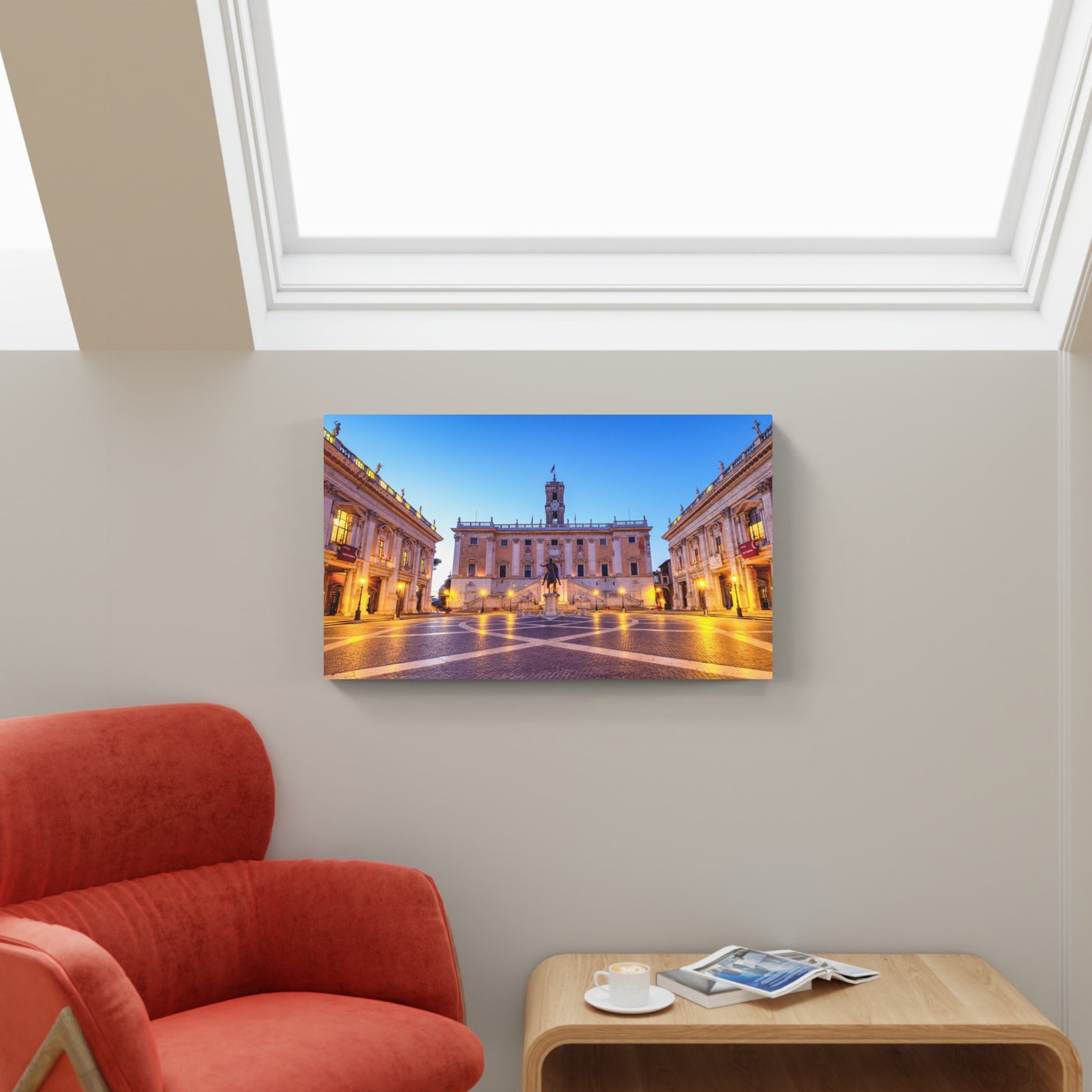 Capitoline Square at dawn, Rome