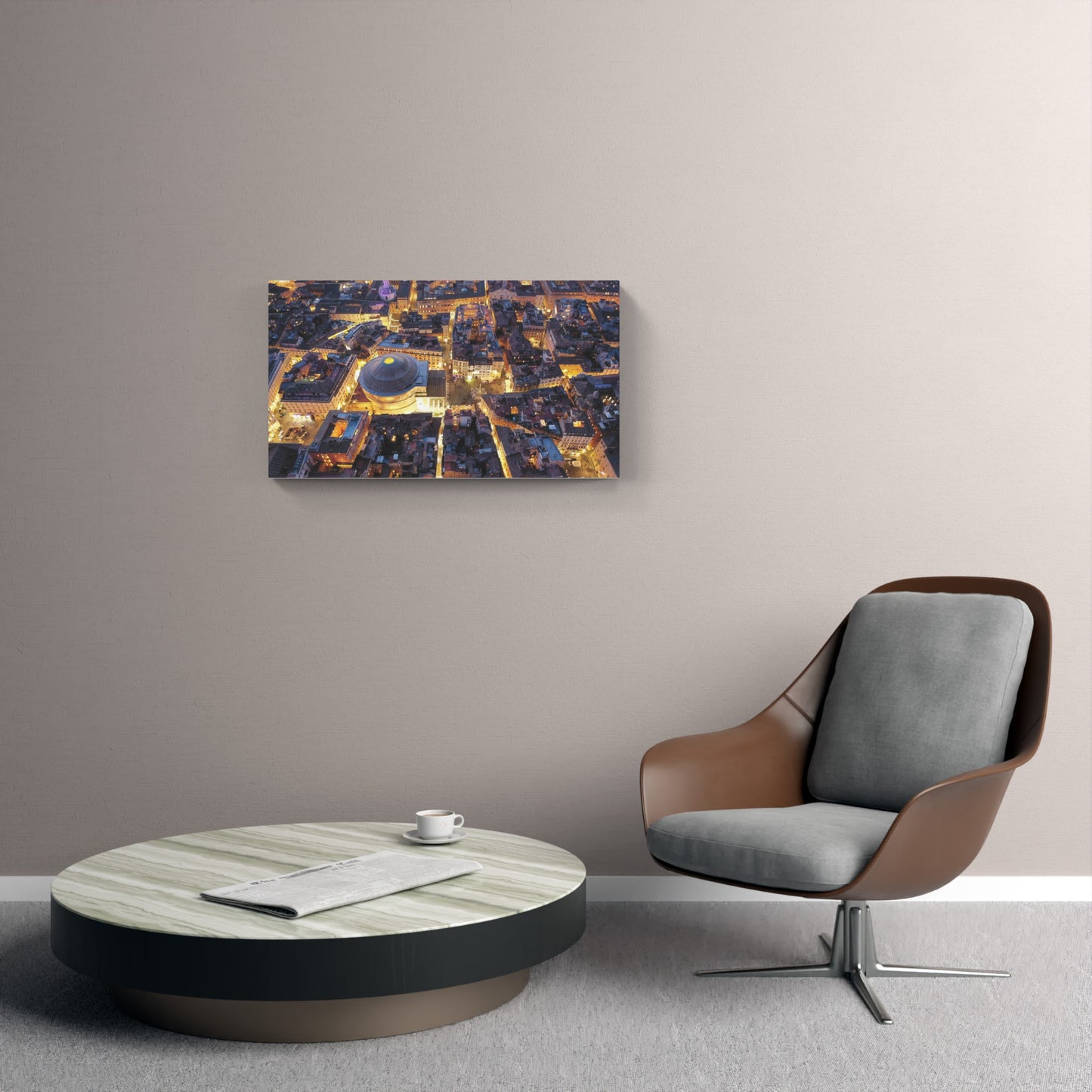 Night view of Piazza della Rotonda, Rome