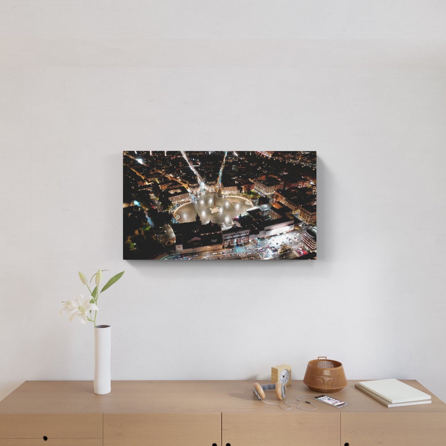 Night view of Piazza del Popolo, Rome