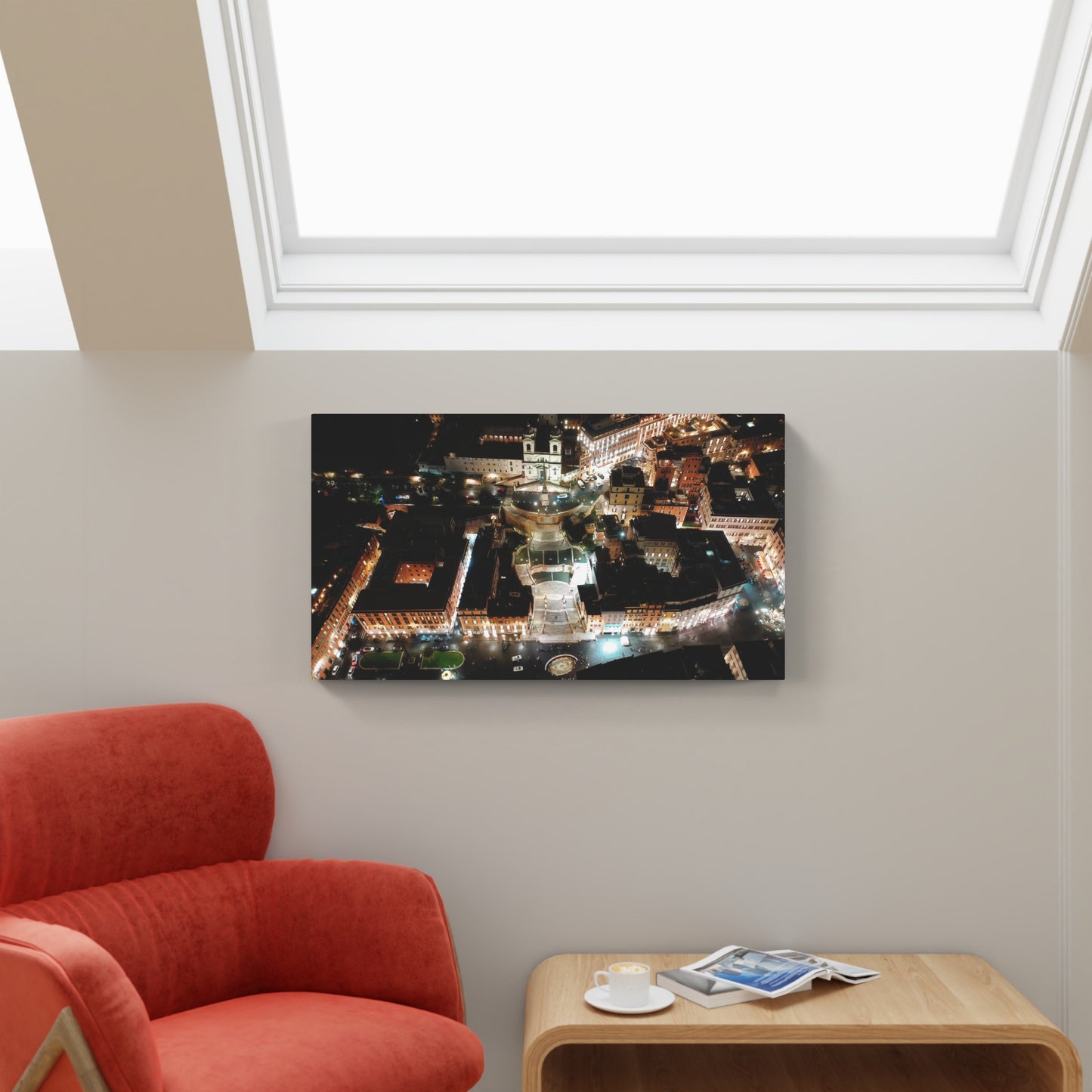Night view of Piazza di Spagna, Rome