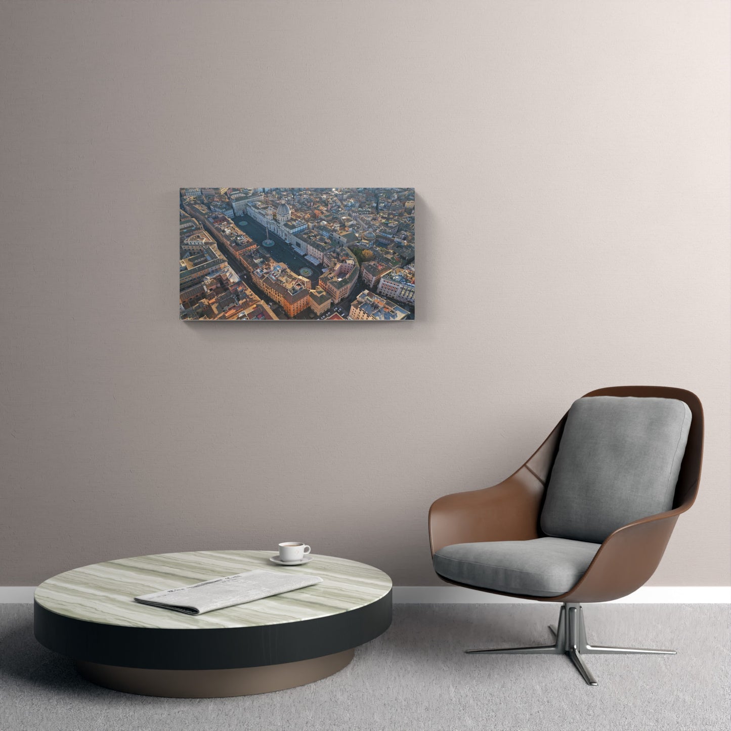 Aerial view of Piazza Navona, Rome