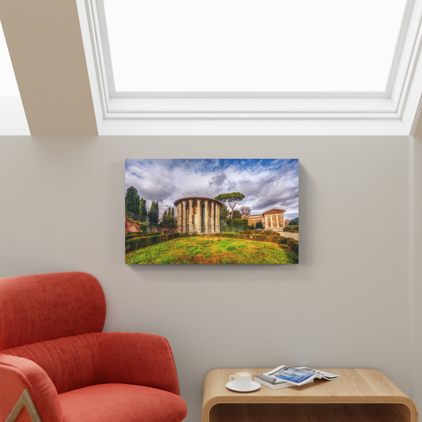 View of the Temple of Hercules Victor, Rome