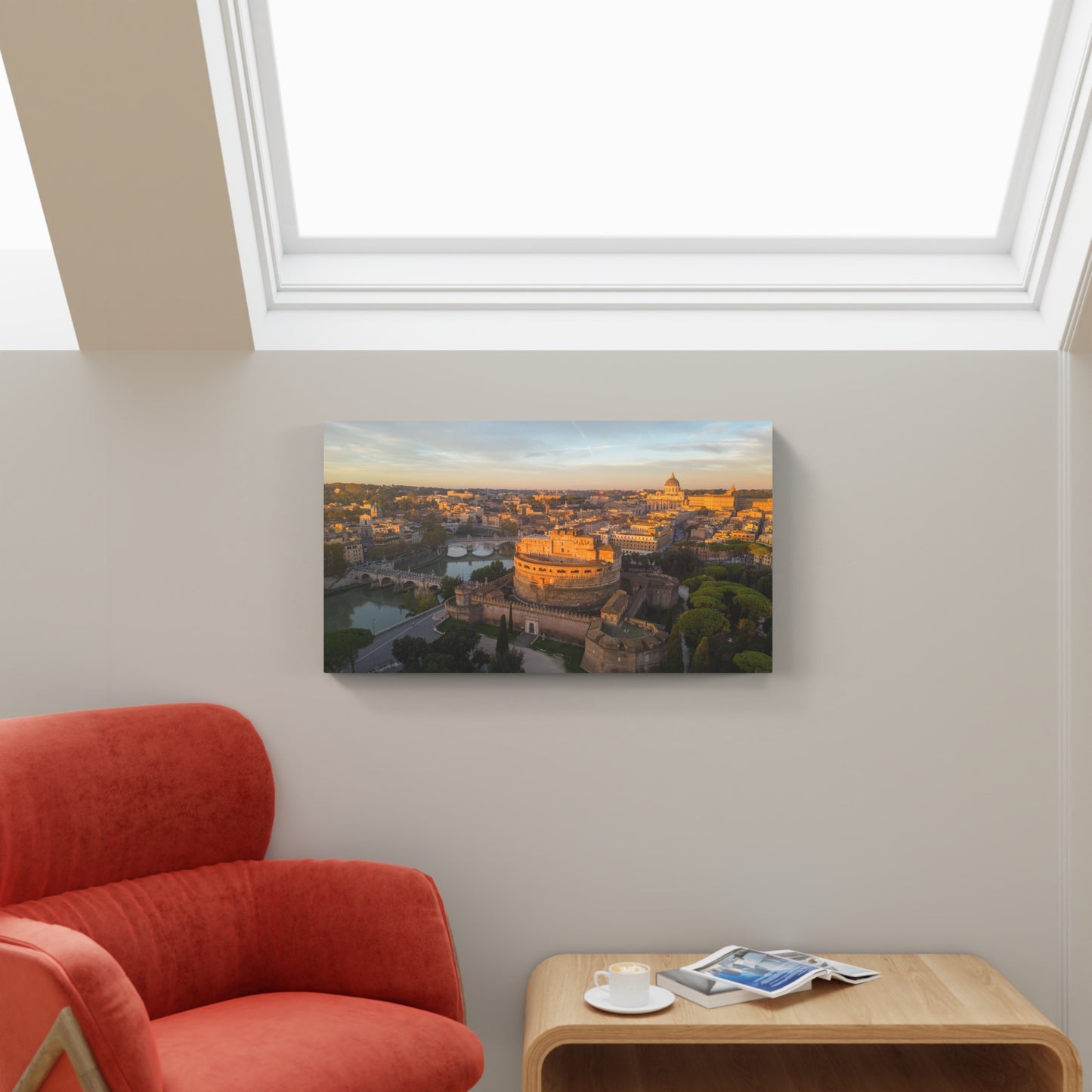 Aerial view of Castel Sant'Angelo, Rome