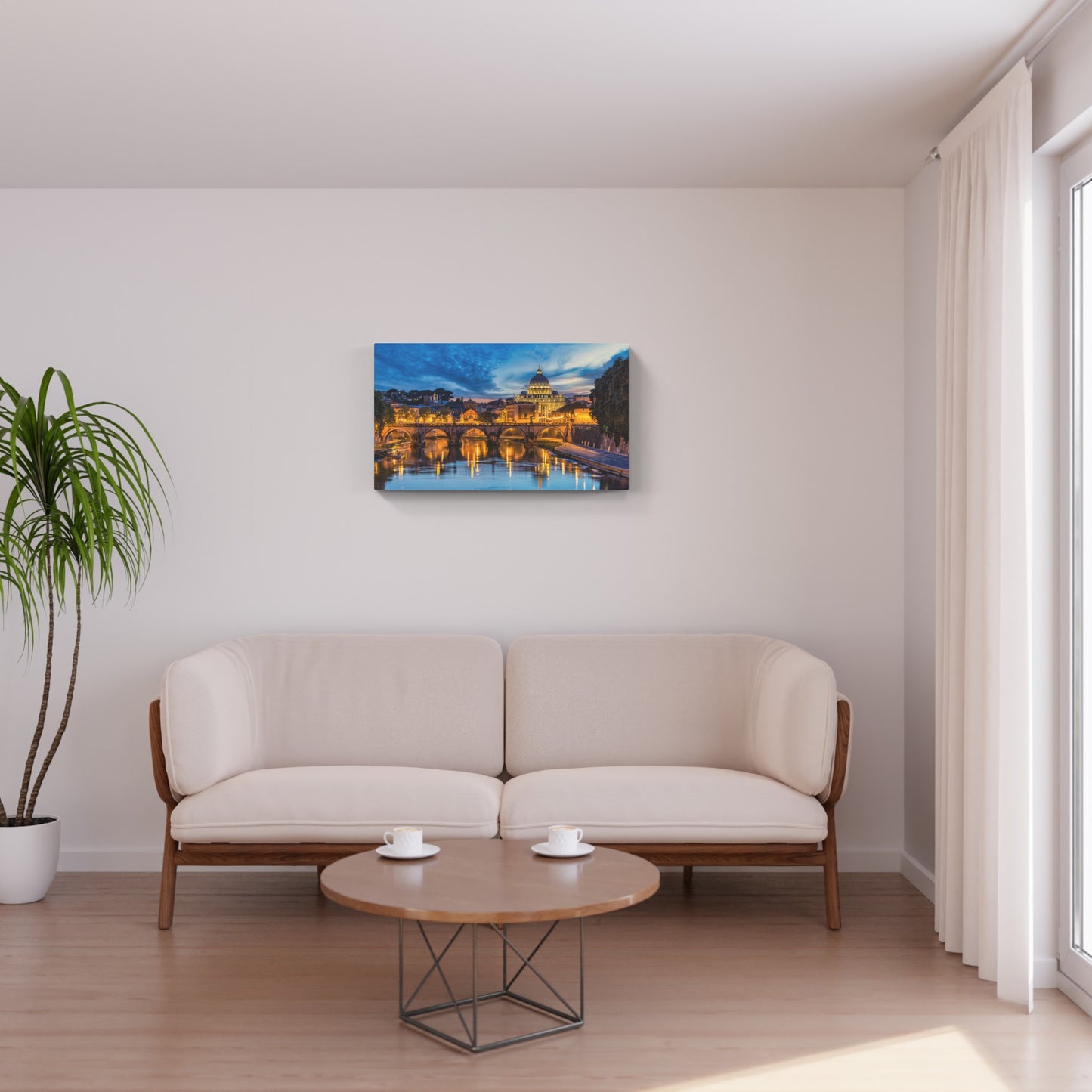 Evening view of the Tiber, Rome