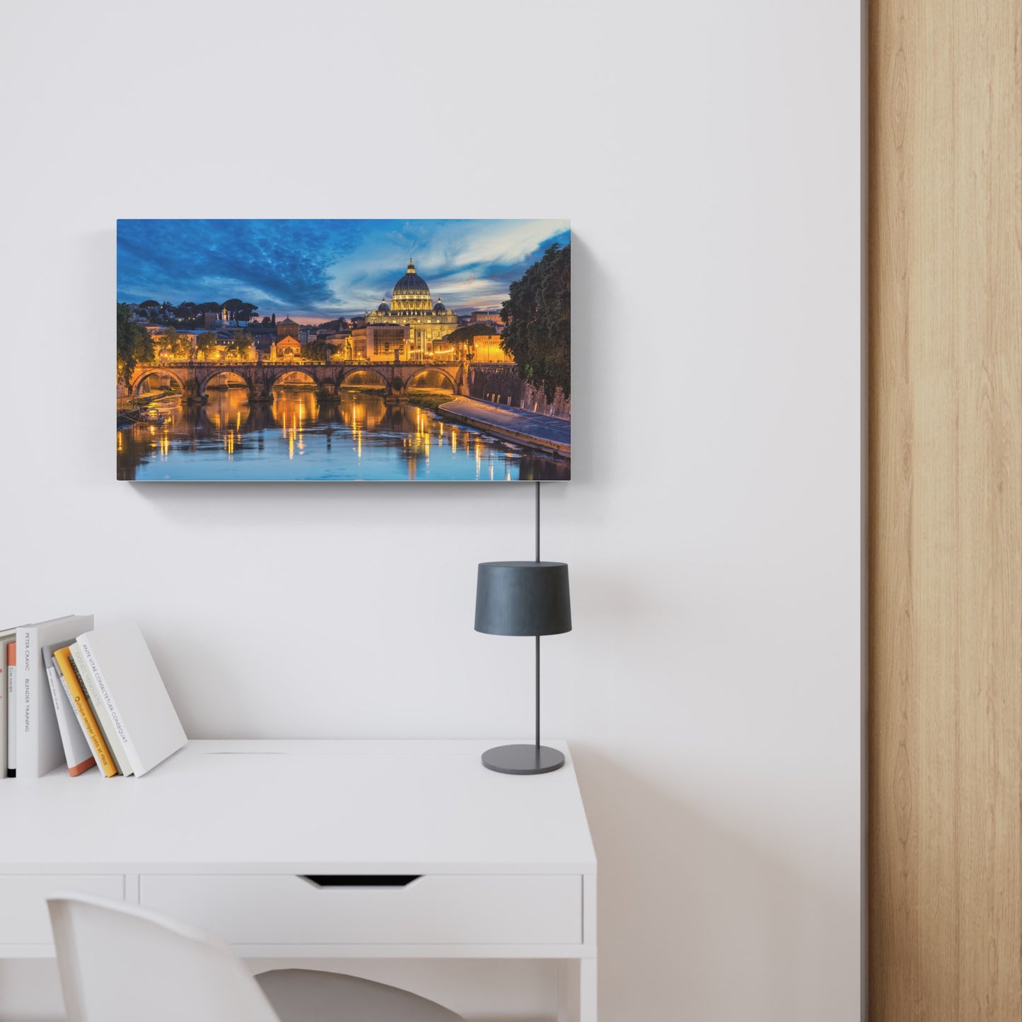 Evening view of the Tiber, Rome