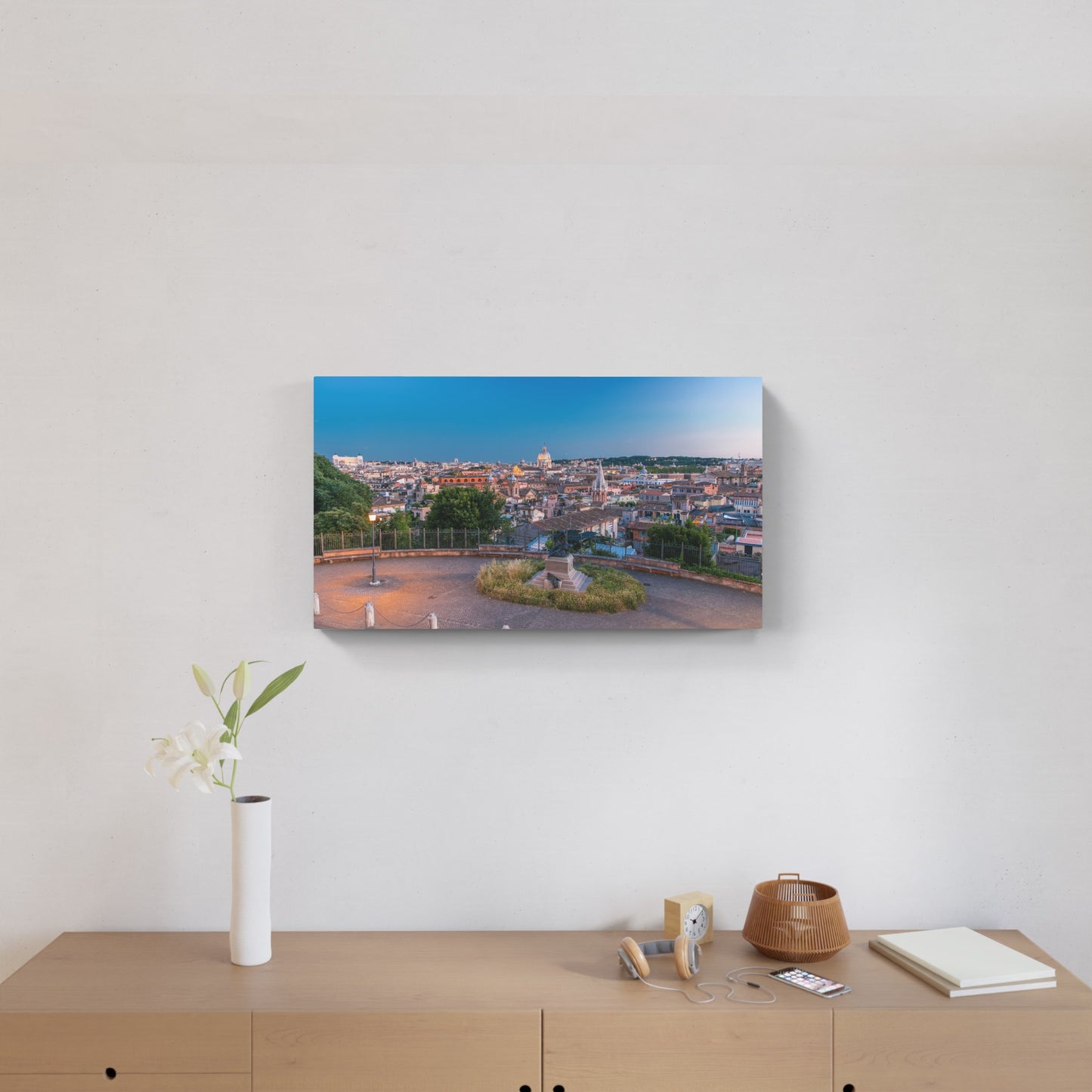 Pincio Terrace at sunset, Rome