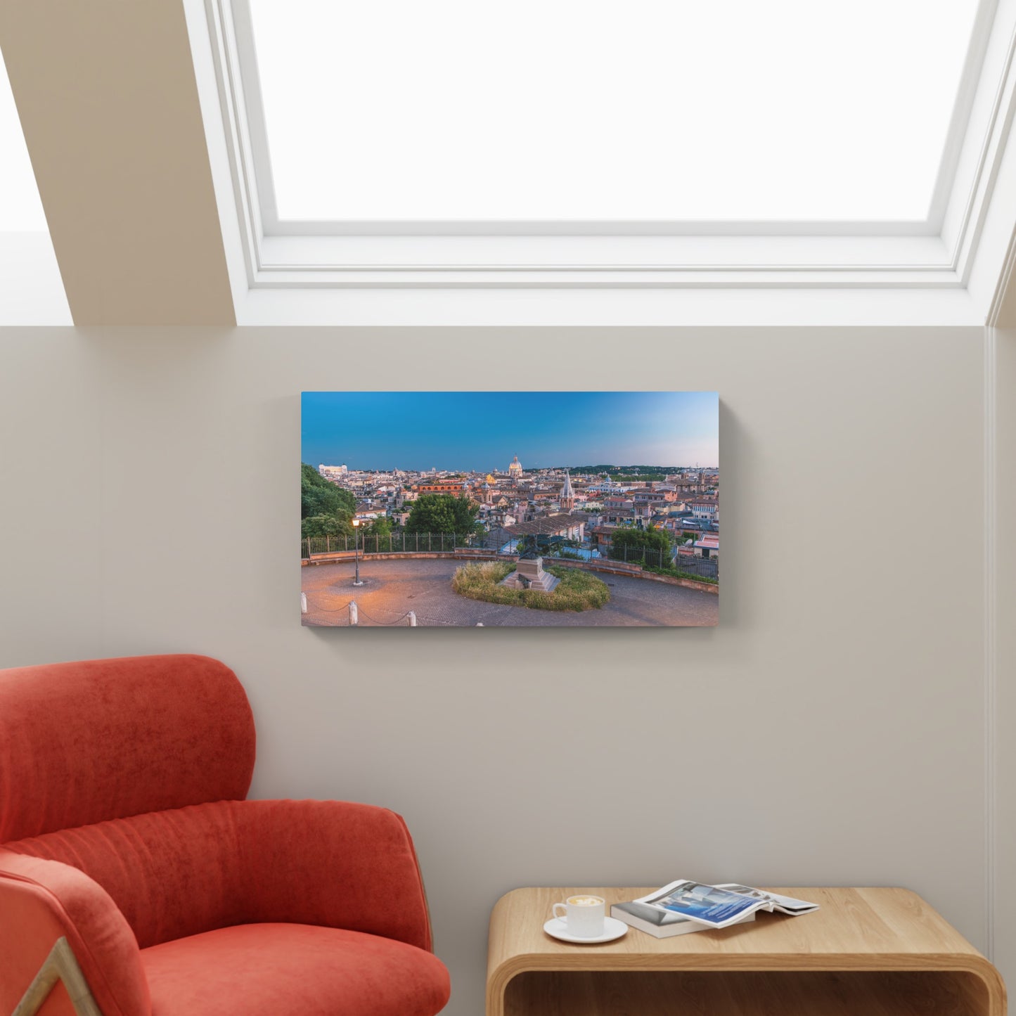 Pincio Terrace at sunset, Rome