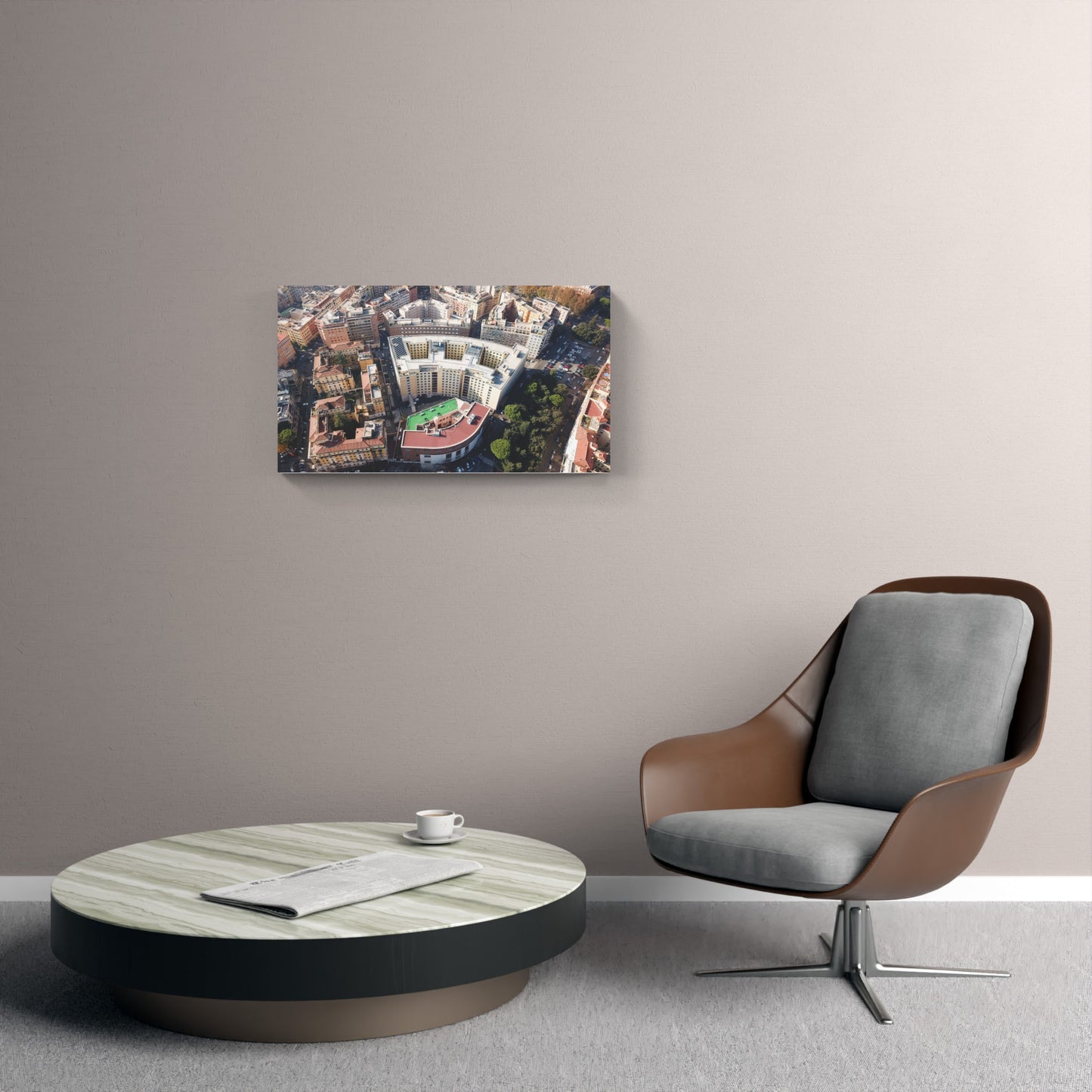 Aerial view of Prati, Rome