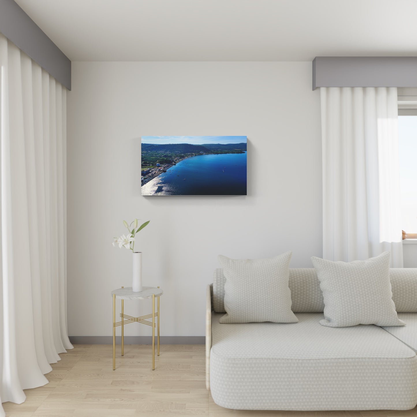 Aerial view of Lake Bracciano, Rome