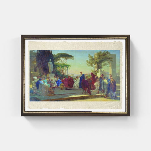 Orazio legge davanti al circolo di Mecenate di Stefano Bakalowicz