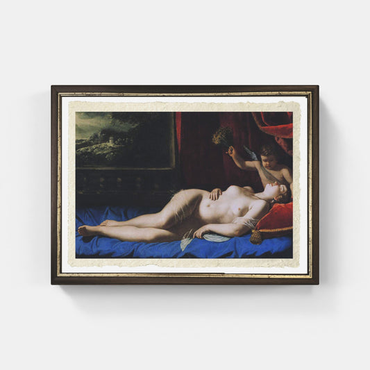 Sleeping Venus, Artemisia Gentileschi on refined Amalfi paper