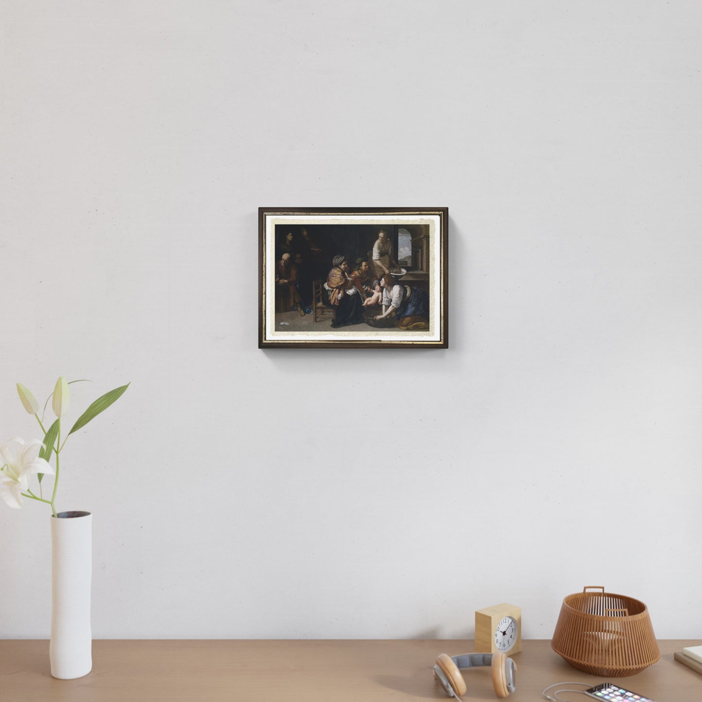 Birth of Saint John the Baptist by Artemisia Gentileschi on refined Amalfi paper