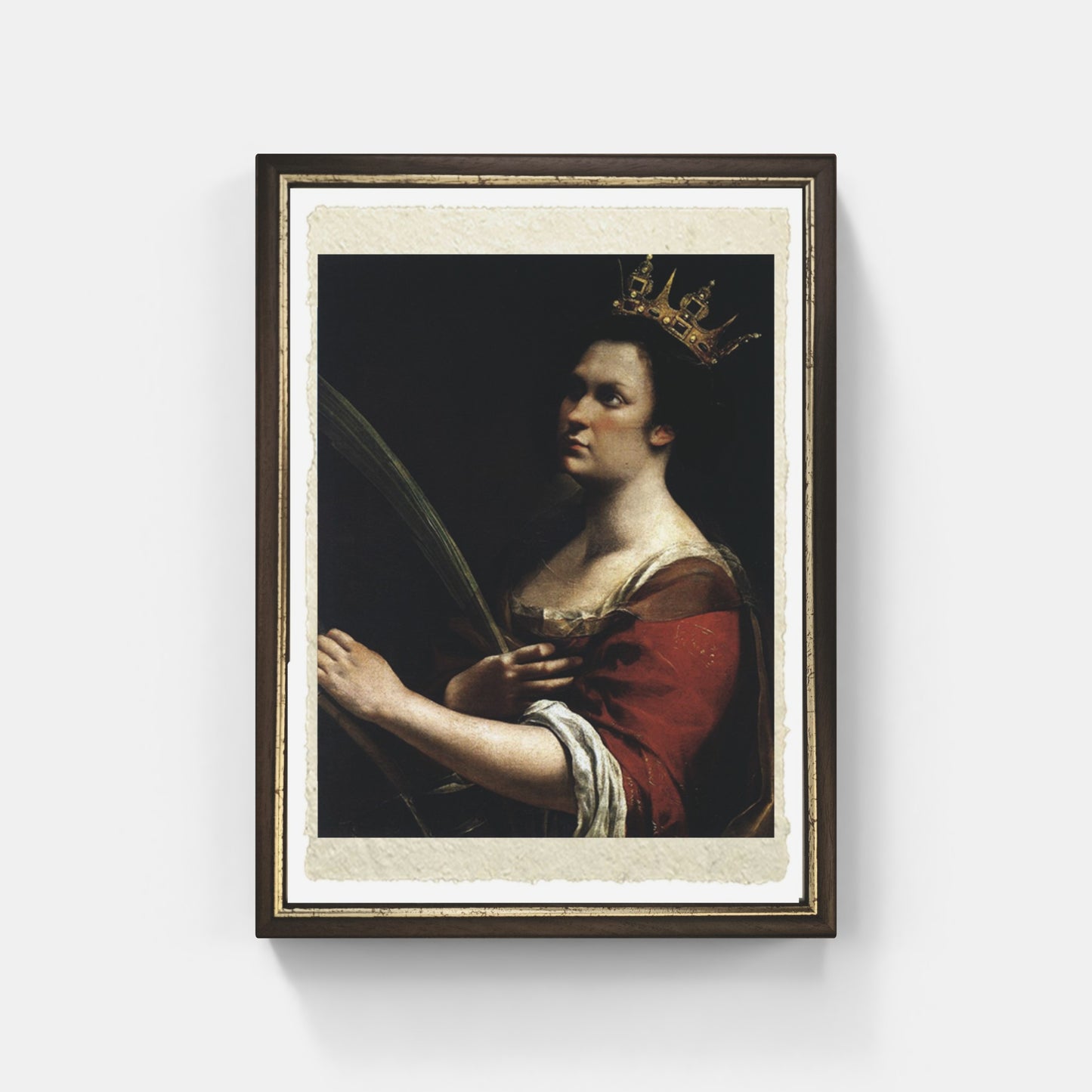 Saint Catherine of Alexandria by Artemisia Gentileschi on refined Amalfi paper