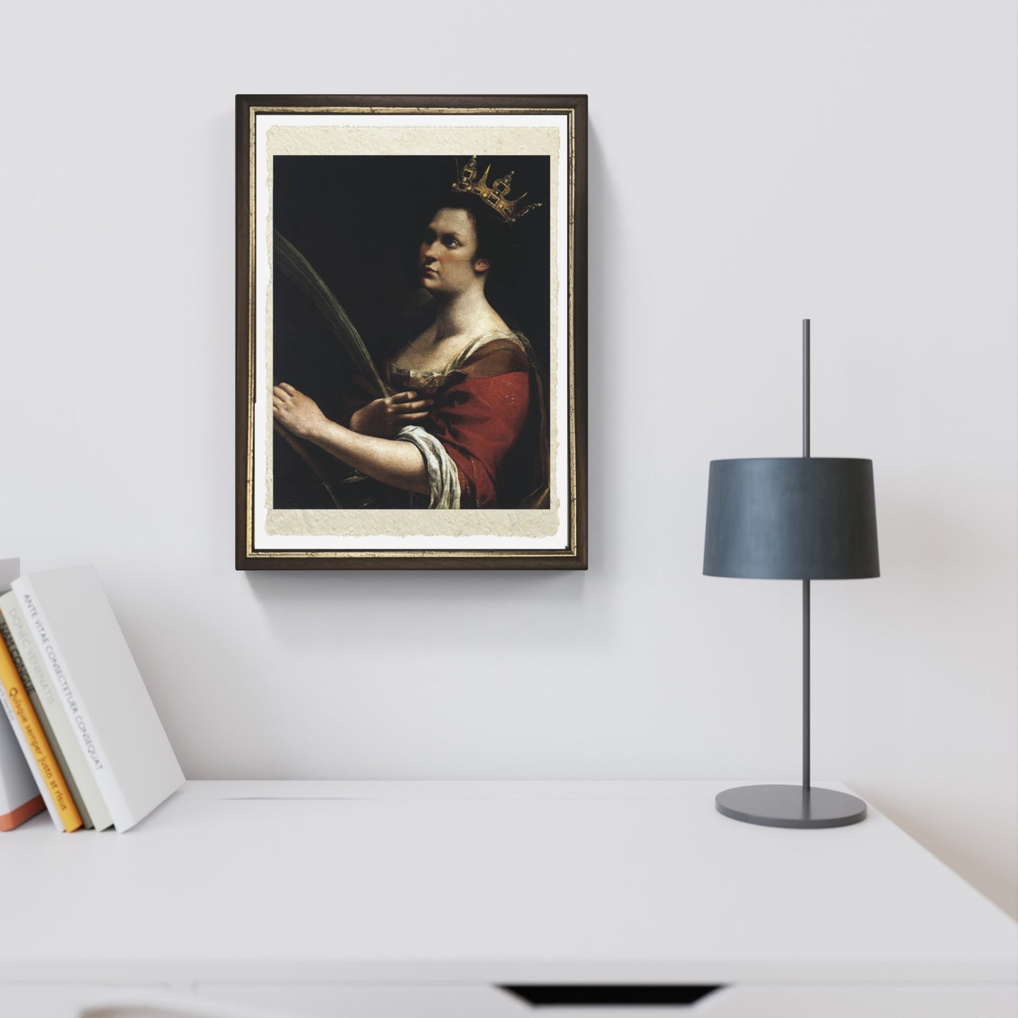 Saint Catherine of Alexandria by Artemisia Gentileschi on refined Amalfi paper