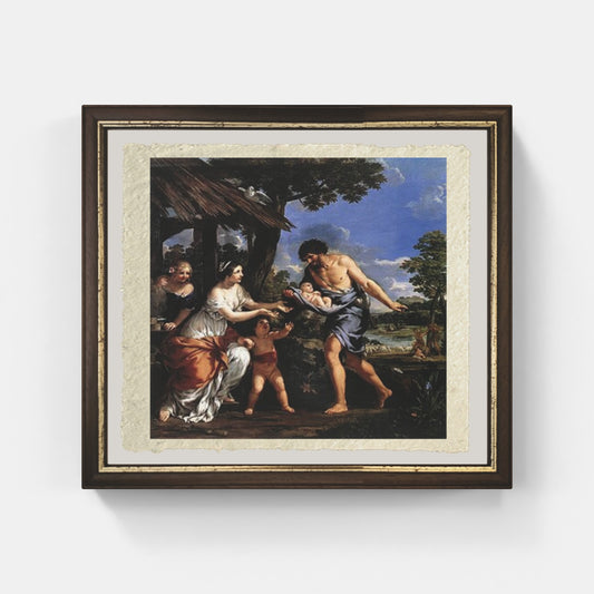 Romulus and Remus by Pietro da Cortona on refined Amalfi paper