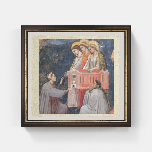 Giudizio Finale, dettaglio, di Giotto su pregiata carta Amalfi