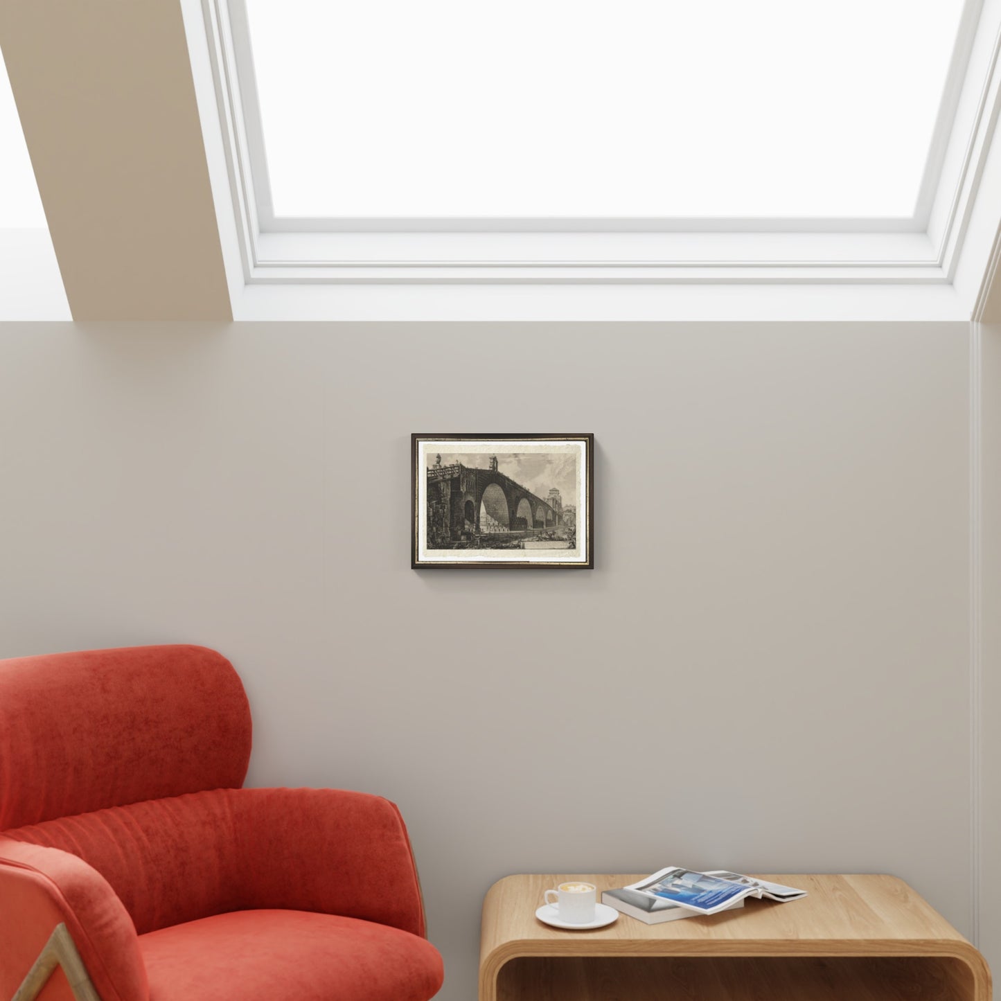 Milvian Bridge by Giovanni Battista Piranesi on refined Amalfi paper