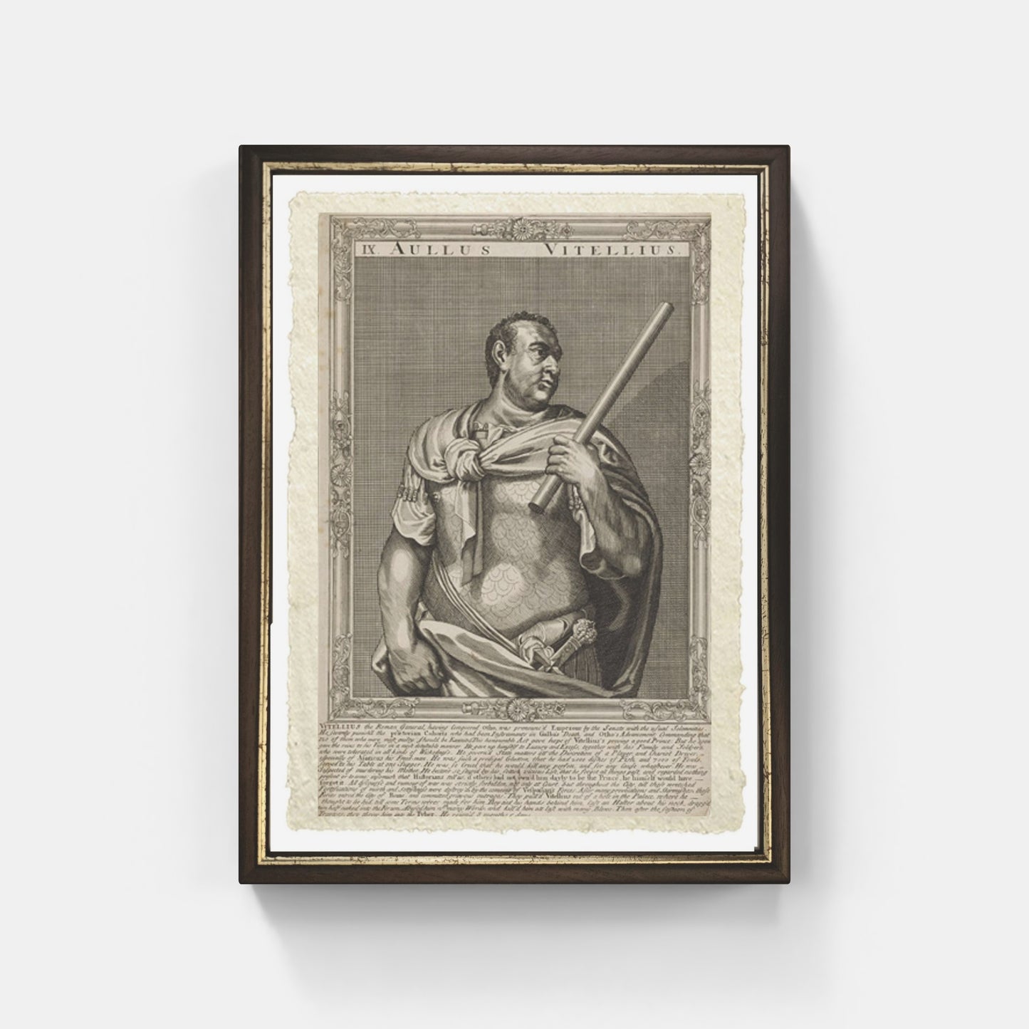 Vitellius, emperor of Rome. Line engraving by A. Sadeler