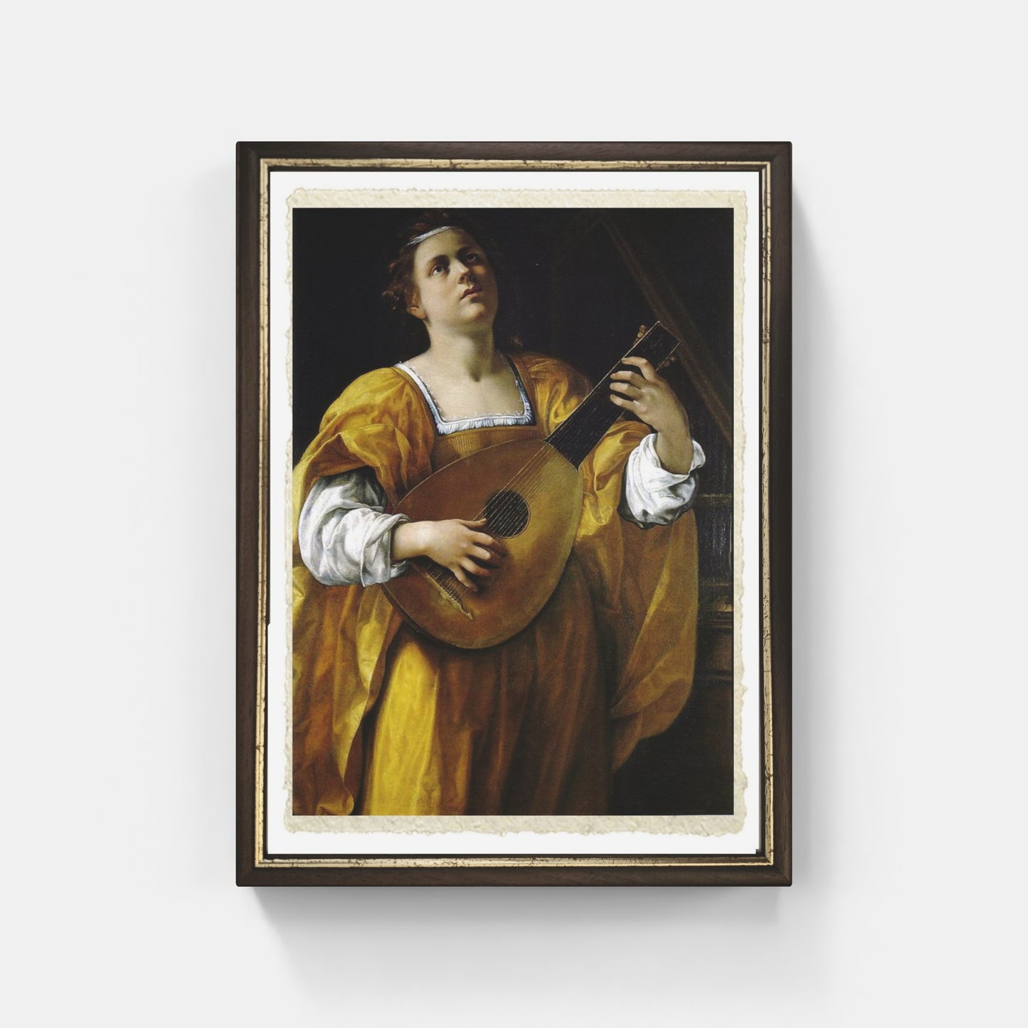 Saint Cecilia by Artemisia Gentileschi on refined Amalfi paper