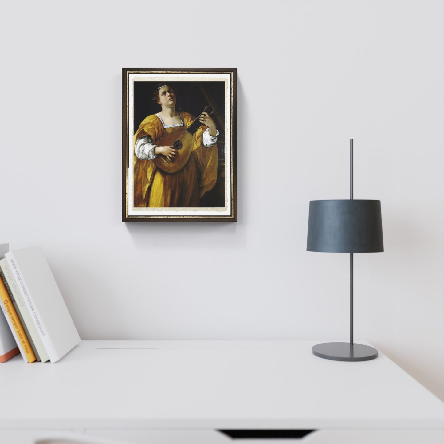 Saint Cecilia by Artemisia Gentileschi on refined Amalfi paper