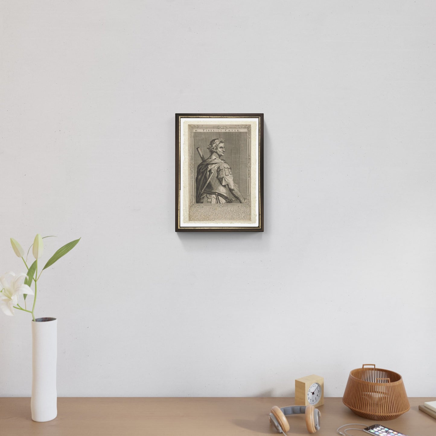 Tiberius, emperor of Rome. Line engraving by A. Sadeler