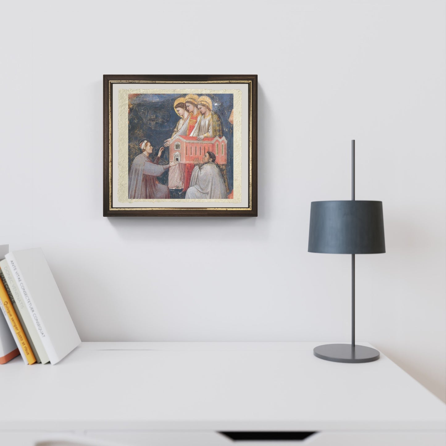 Giudizio Finale, dettaglio, di Giotto su pregiata carta Amalfi