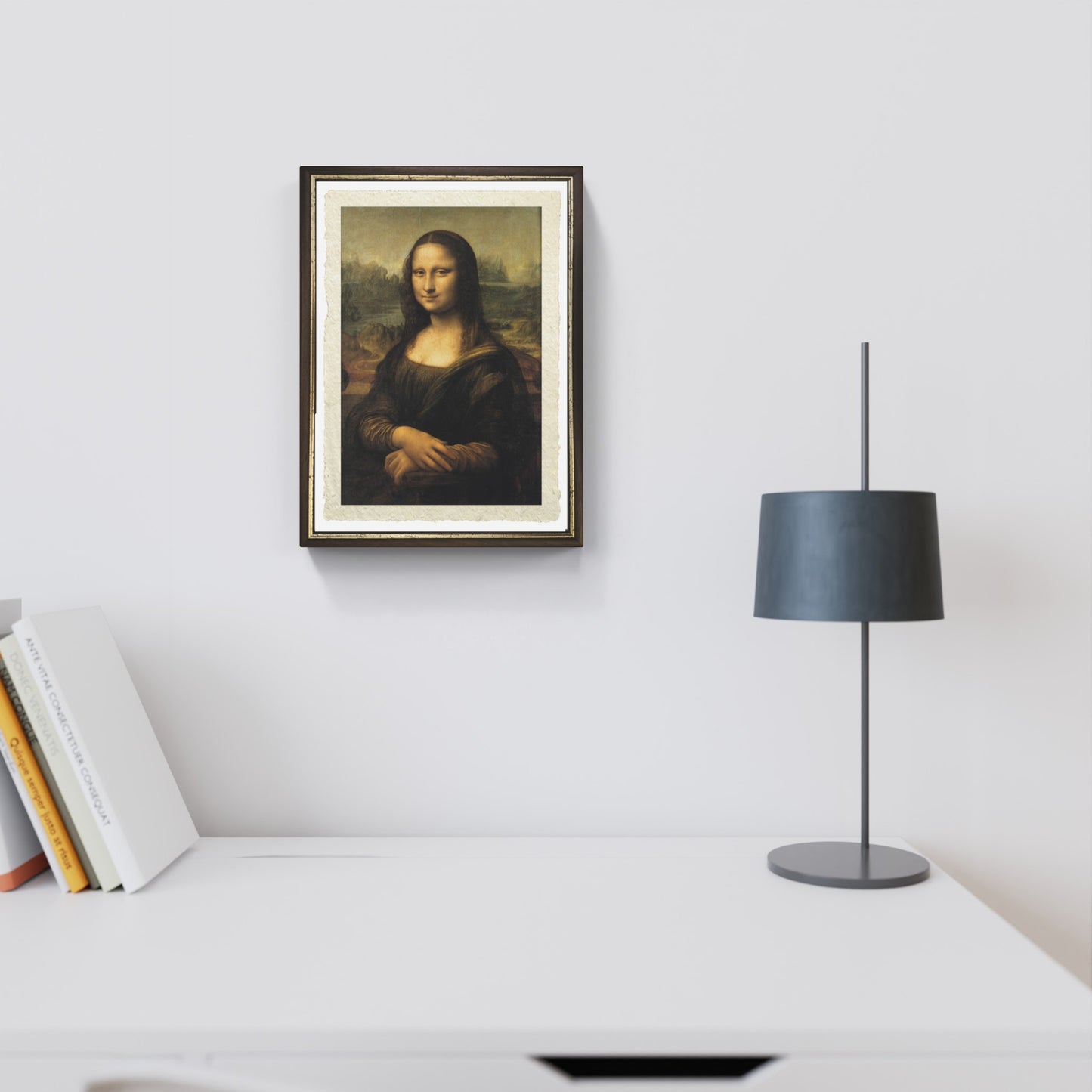 Mona Lisa - La Gioconda di Leonardo da Vinci su pregiata carta Amalfi