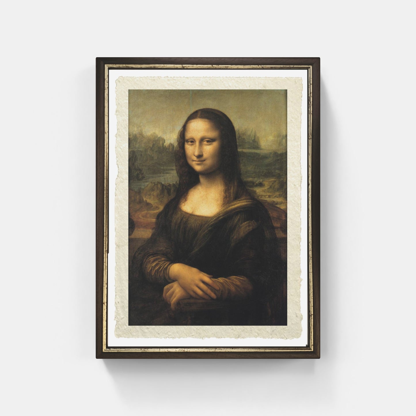 Mona Lisa - La Gioconda di Leonardo da Vinci su pregiata carta Amalfi