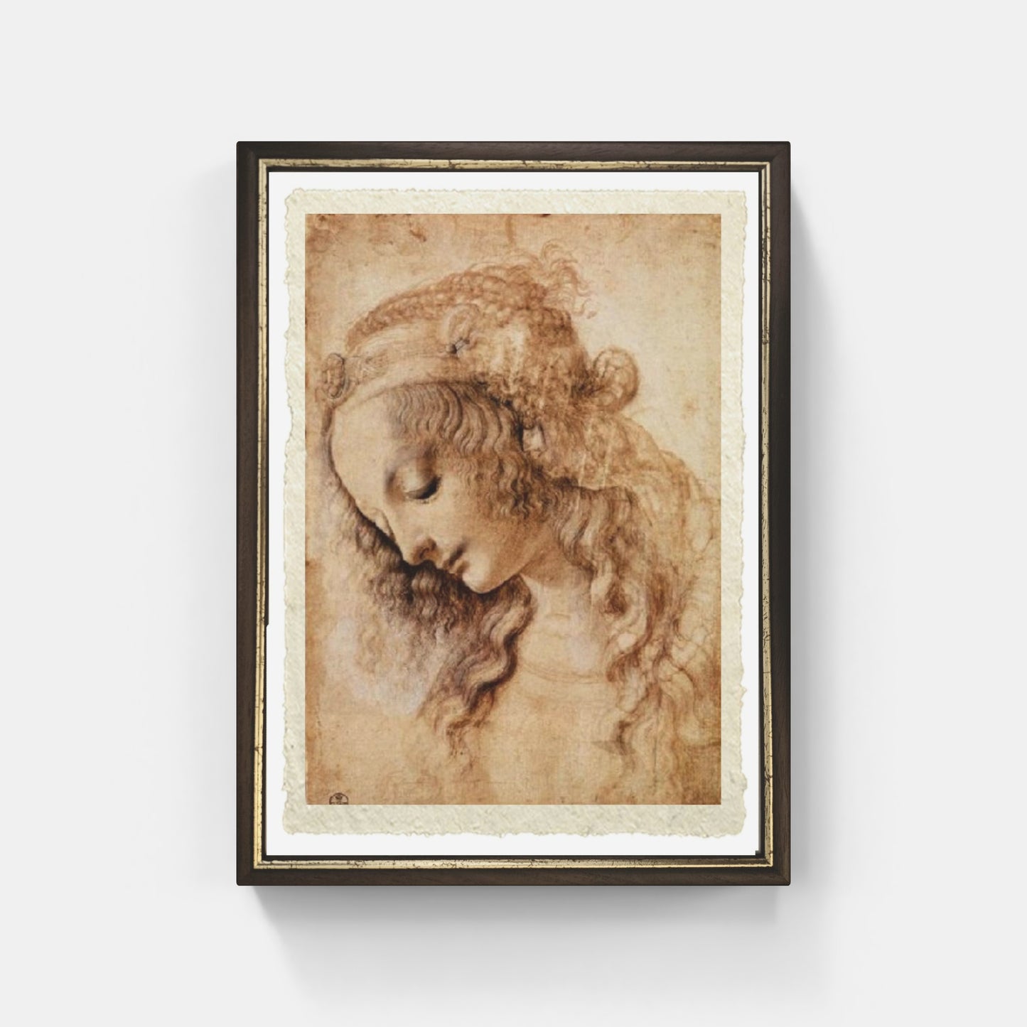 Head of a Woman - La Scapigliata - by Leonardo Da Vinci