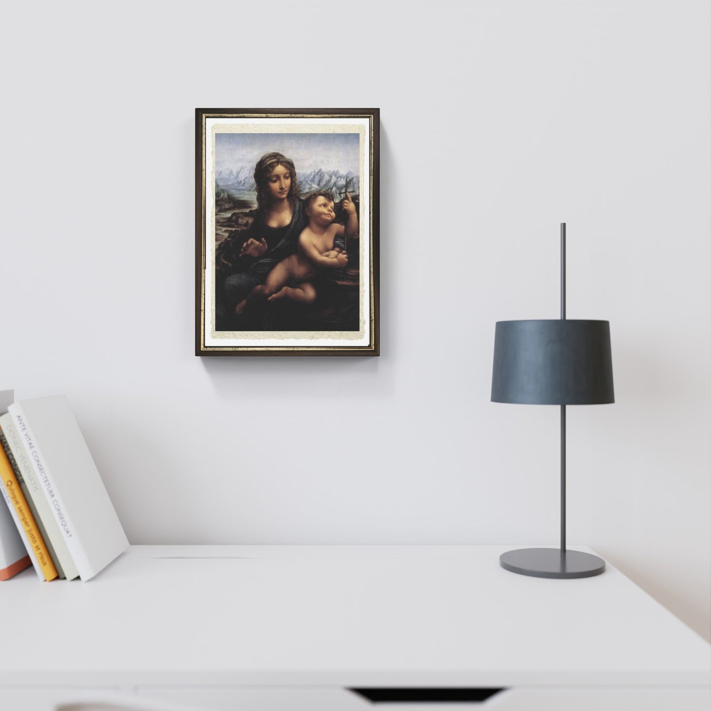 Leonardo da Vinci's Madonna of the Yarnwinder on fine Amalfi paper
