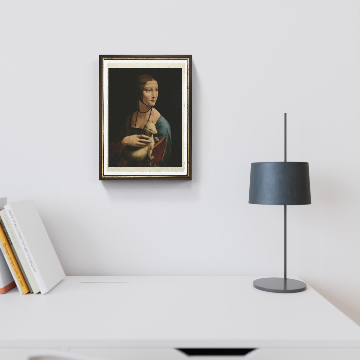 Leonardo da Vinci's Lady with an Ermine on fine Amalfi paper