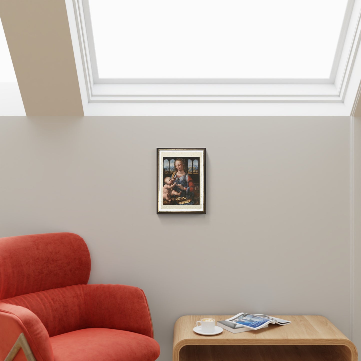 Leonardo da Vinci's Madonna of the Carnation on fine Amalfi paper