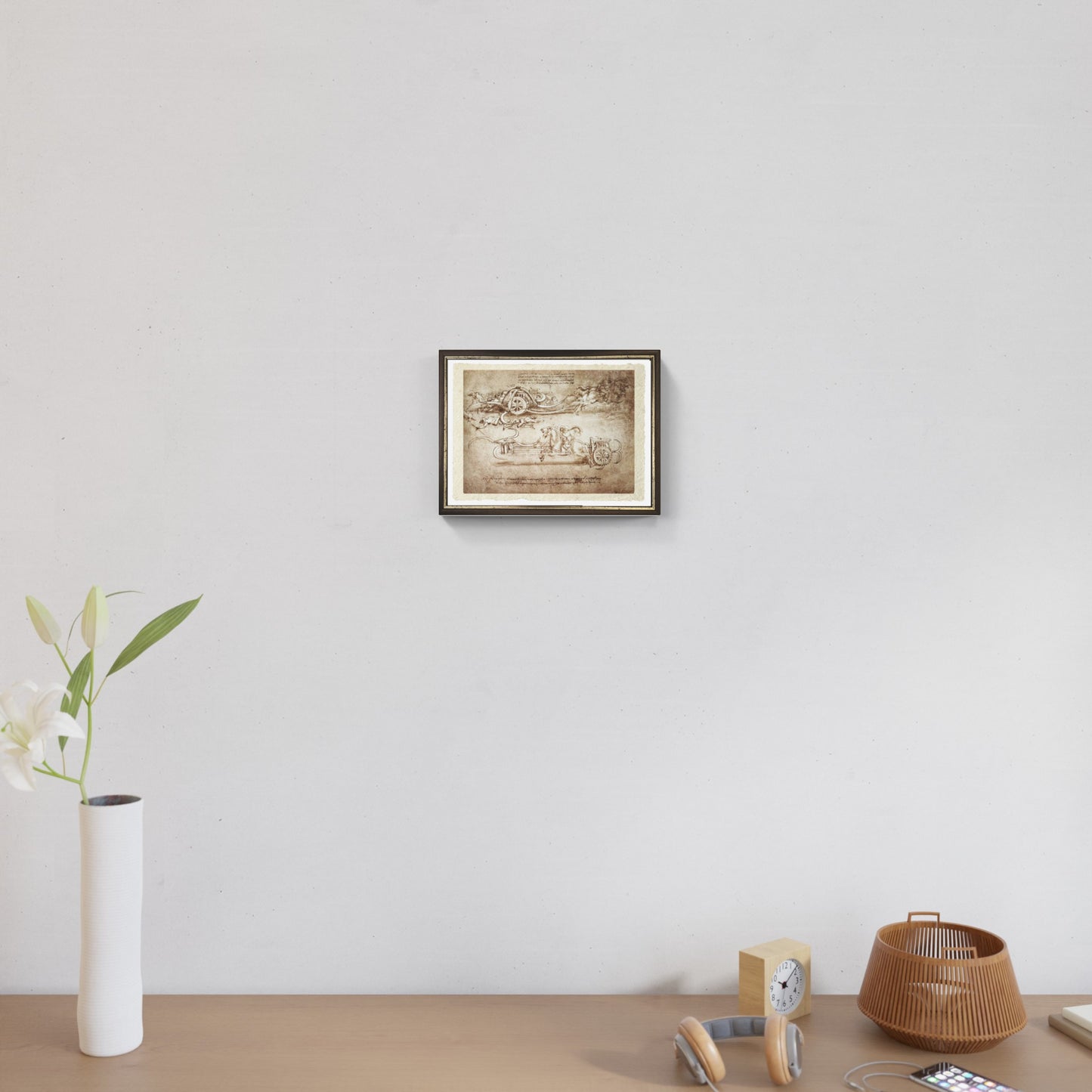 Leonardo Da Vinci's Assault Chariot with Scythes on Fine Amalfi Paper