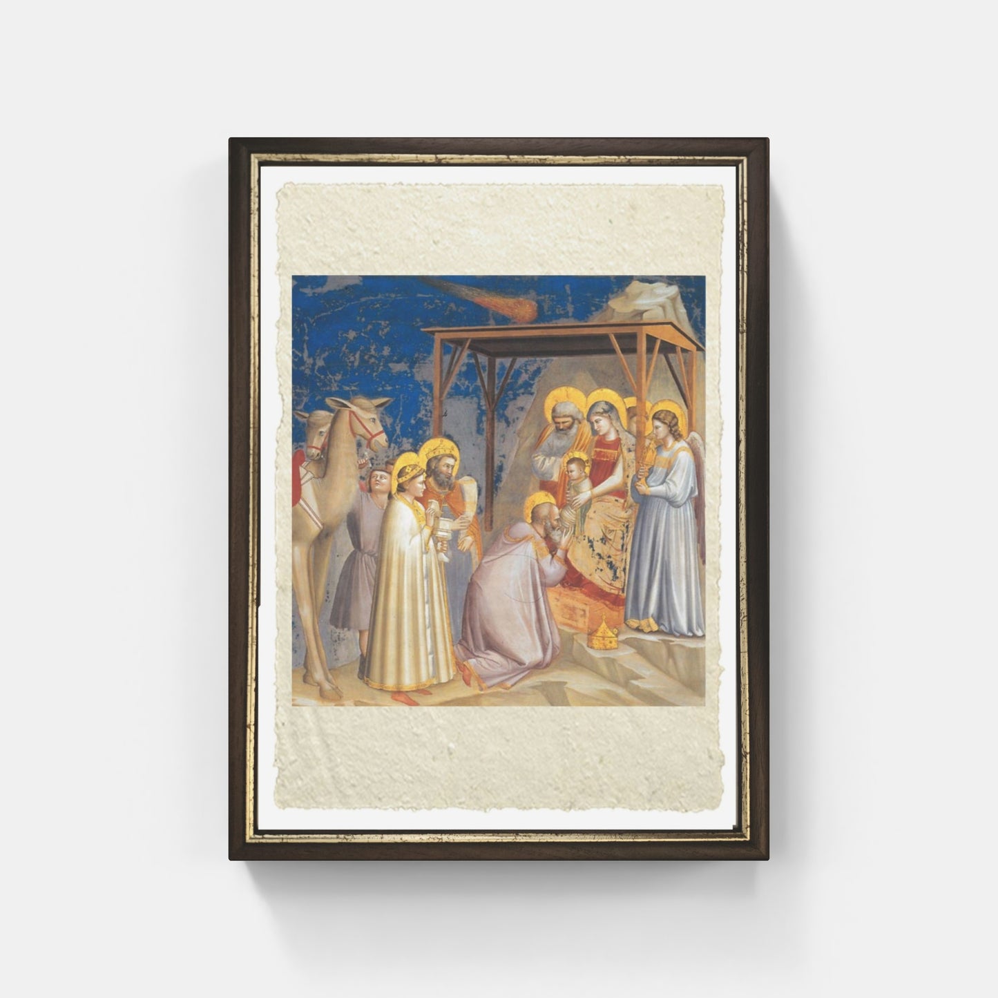 Adoration of the Magi by Giotto on refined Amalfi paper