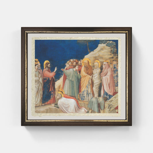 Raising of Lazarus by Giotto on fine Amalfi paper