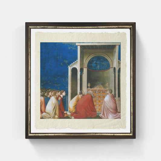 Prayer for the flowering of the rods by Giotto on refined Amalfi paper