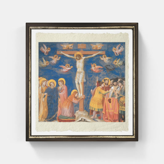 La Crocifissione di Giotto su pregiata carta Amalfi