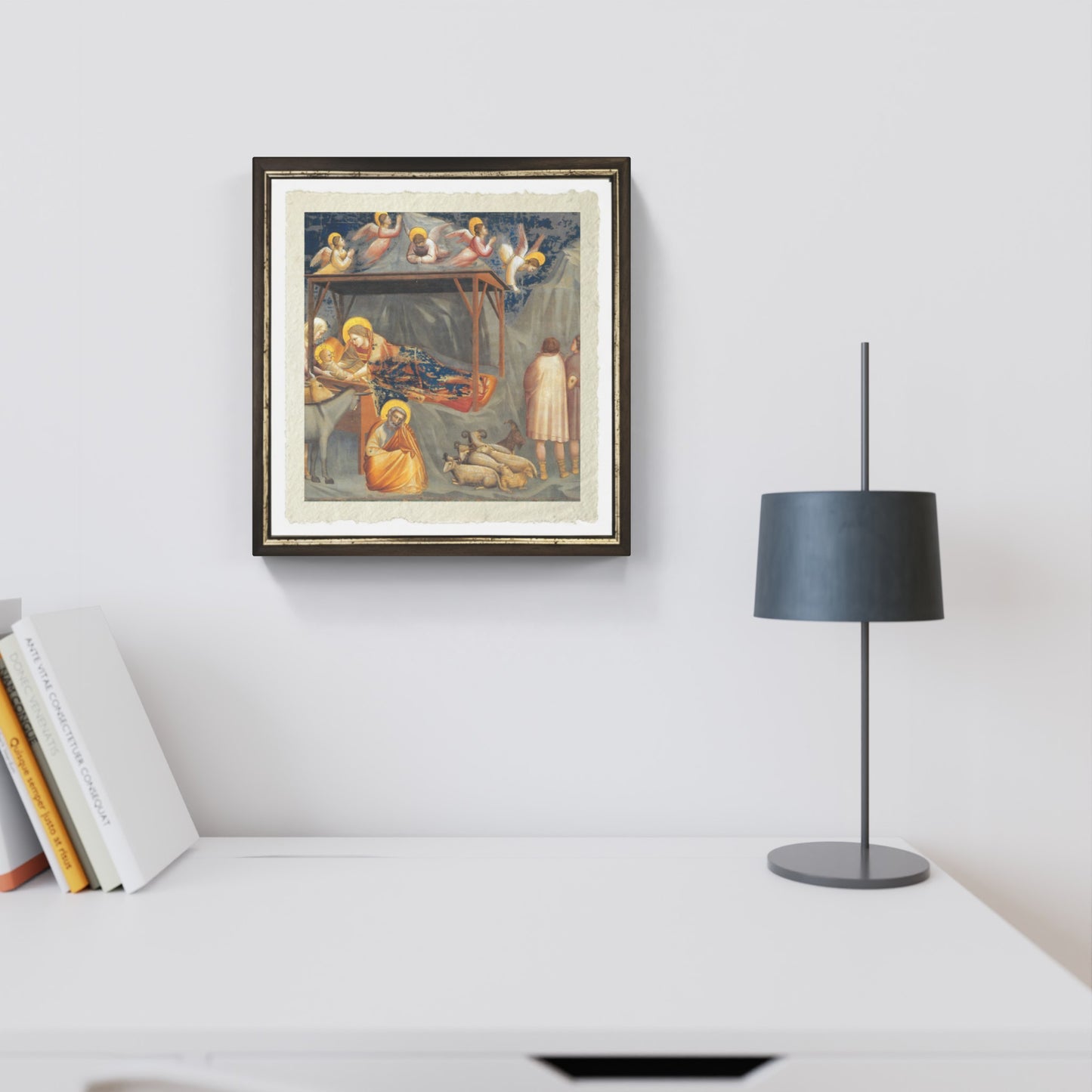 Nativity of Jesus by Giotto on refined Amalfi paper