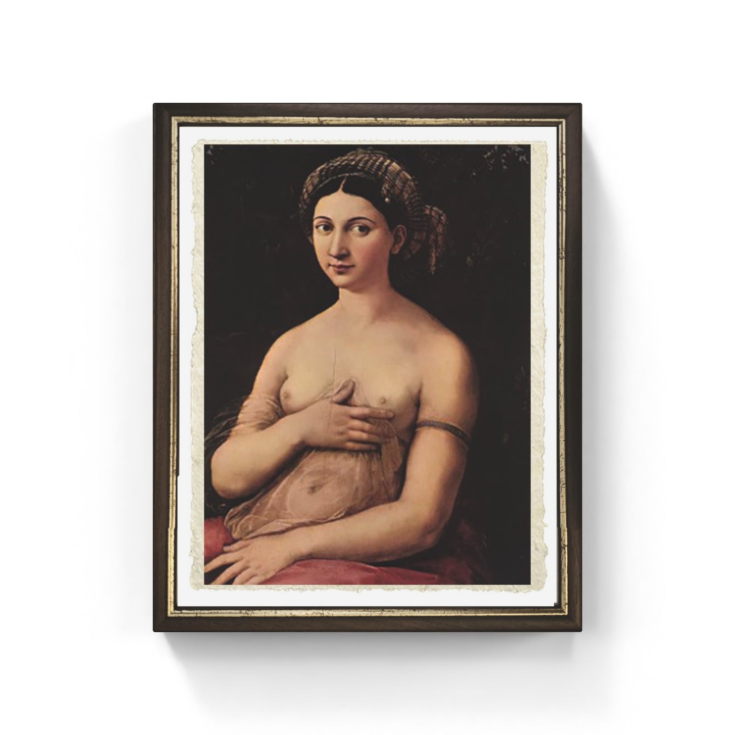 La Fornarina di Raffaello Sanzio su pregiata carta Amalfi