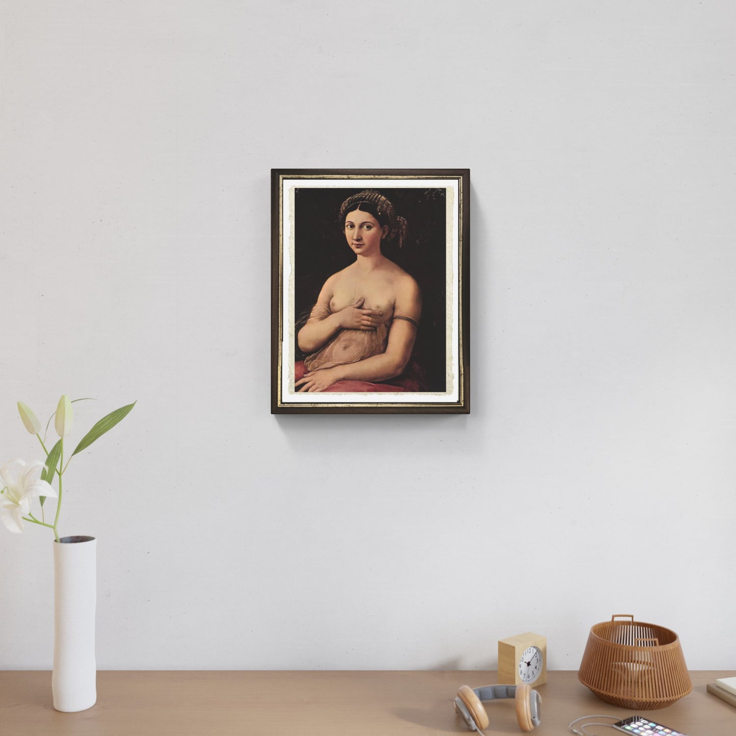 La Fornarina di Raffaello Sanzio su pregiata carta Amalfi