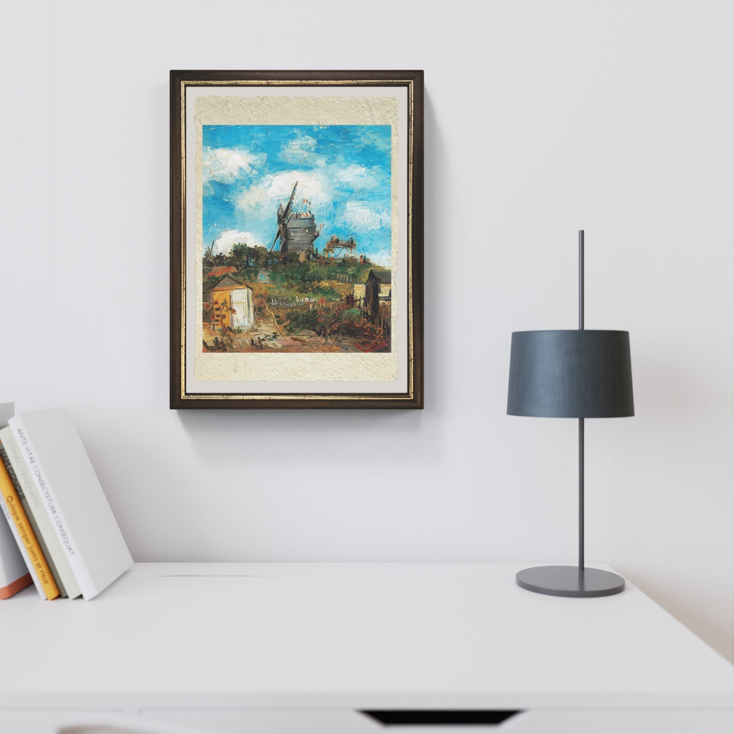 Moulin de la Galette di Van Gogh su pregiata carta Amalfi