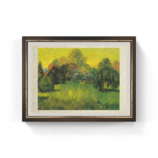 Il giardino del poeta di Van Gogh su pregiata carta Amalfi