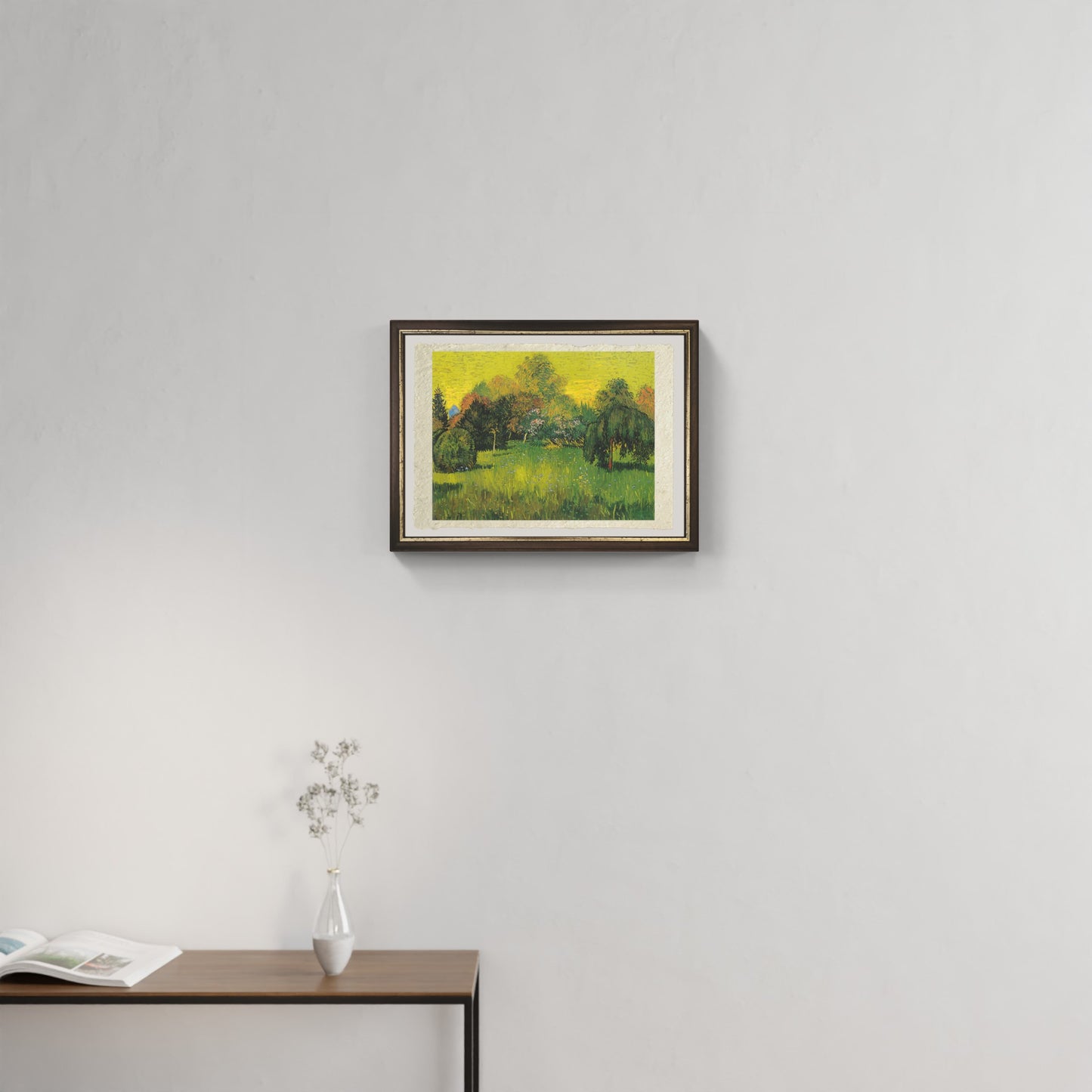 Il giardino del poeta di Van Gogh su pregiata carta Amalfi